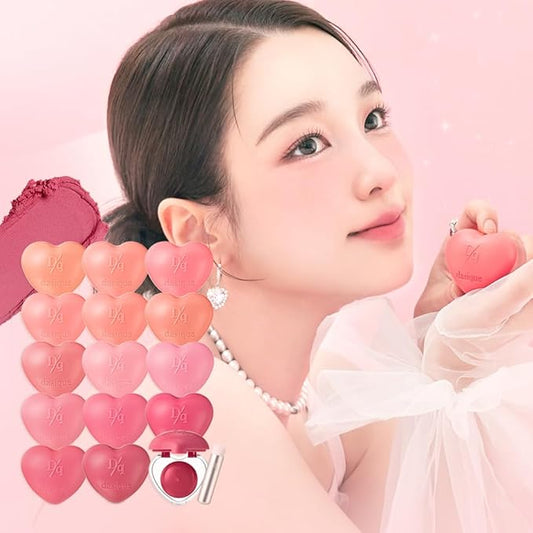 dasique Souffle Color Pot #13 Berry Milk Tea – Makeup Blush, Buildable Silky-Smooth Texture, Build-In Mini Brush, Multi-Use For Cheek and Lip